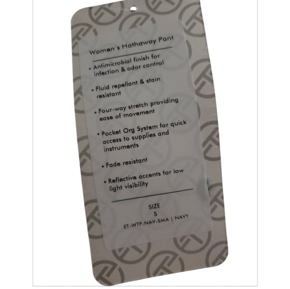 NWT Essential Threads Hathaway Scrub Pants - Picture 3 of 5